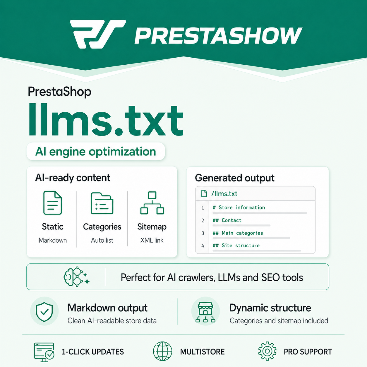 Moduł PrestaShop llms.txt