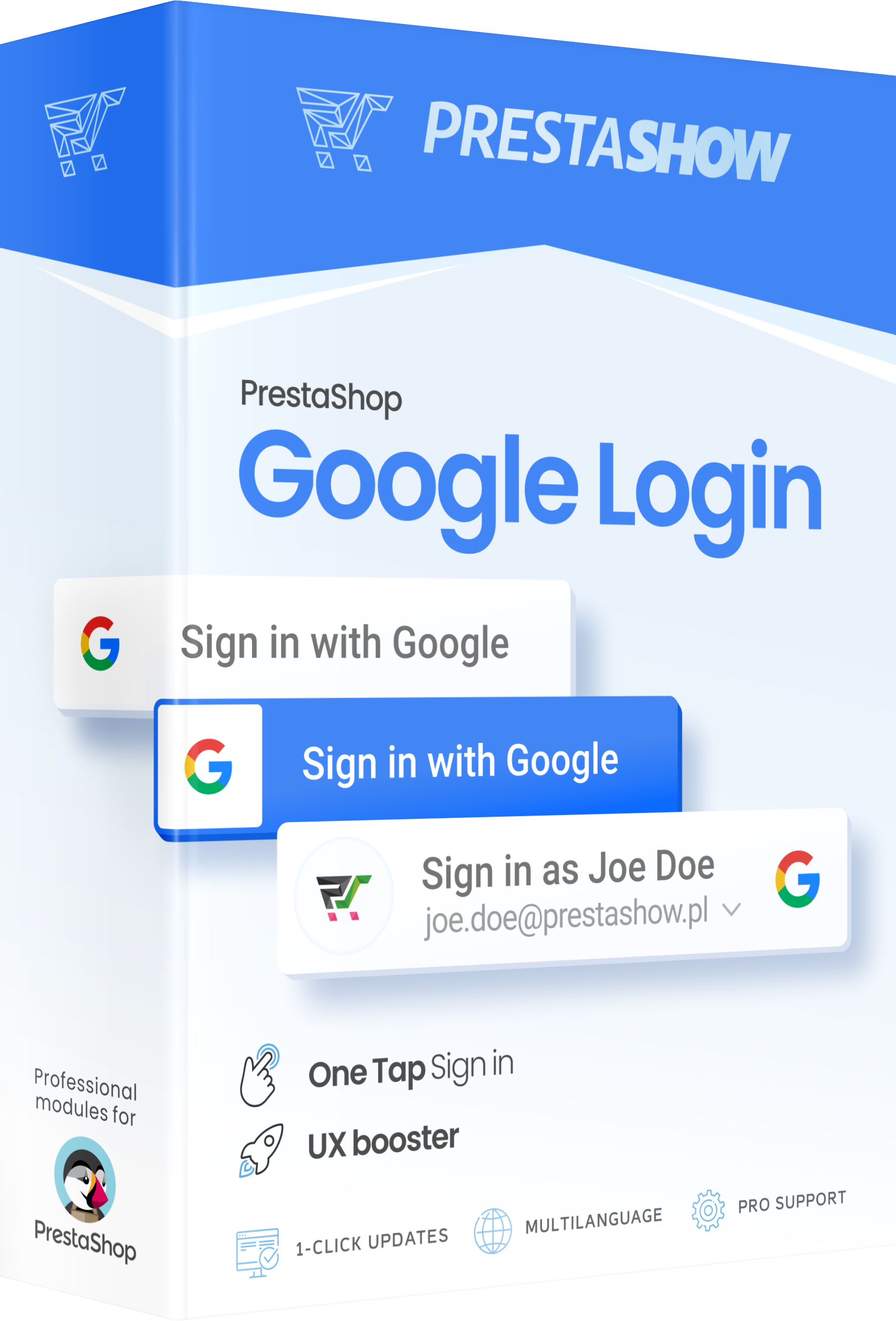 PrestaShop Logowanie Google